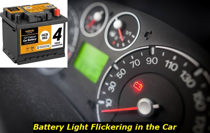 battery light flickerin in car